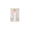 Robe bodystocking, grande taille, en résille t dentelle blanche 
